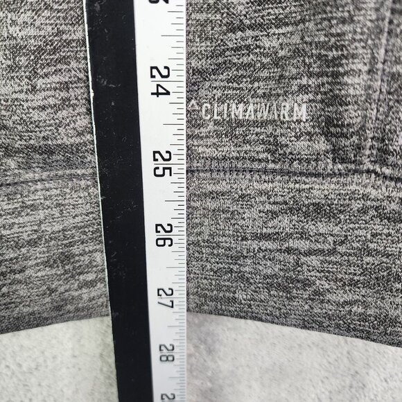 Mens Heather Gray Adidas Team Issue Pullover Sweatshirt 1/4 Zip Long Sleeve M - Picture 12 of 13